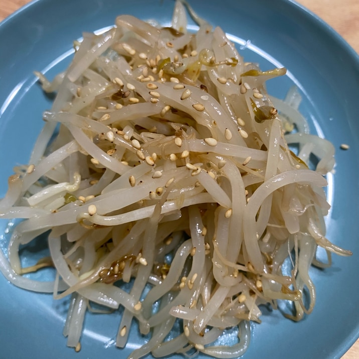 レンジで簡単!ごま油香るもやしナムル
